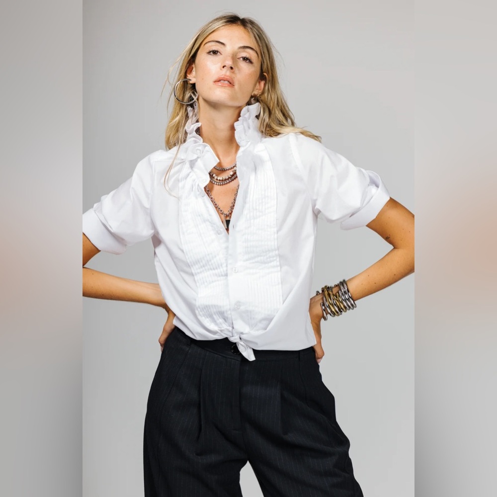 Kate Mchale Jensen Southern Lover Tux White Sz XS
